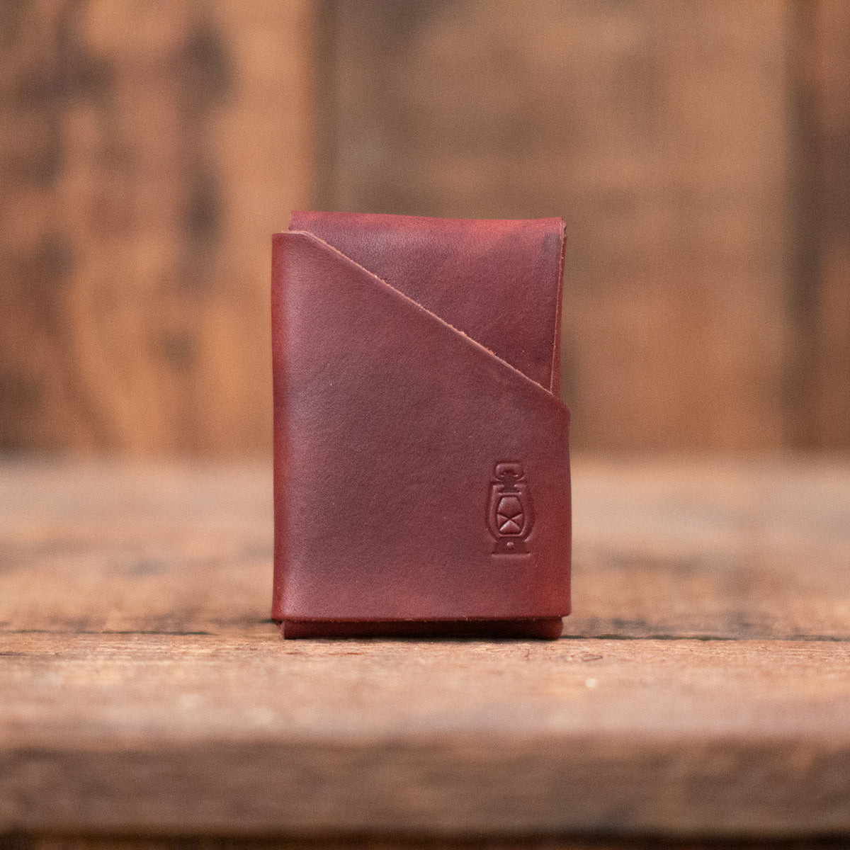 Edwin stitch-less Wallet in Mahogany by Dark Forest