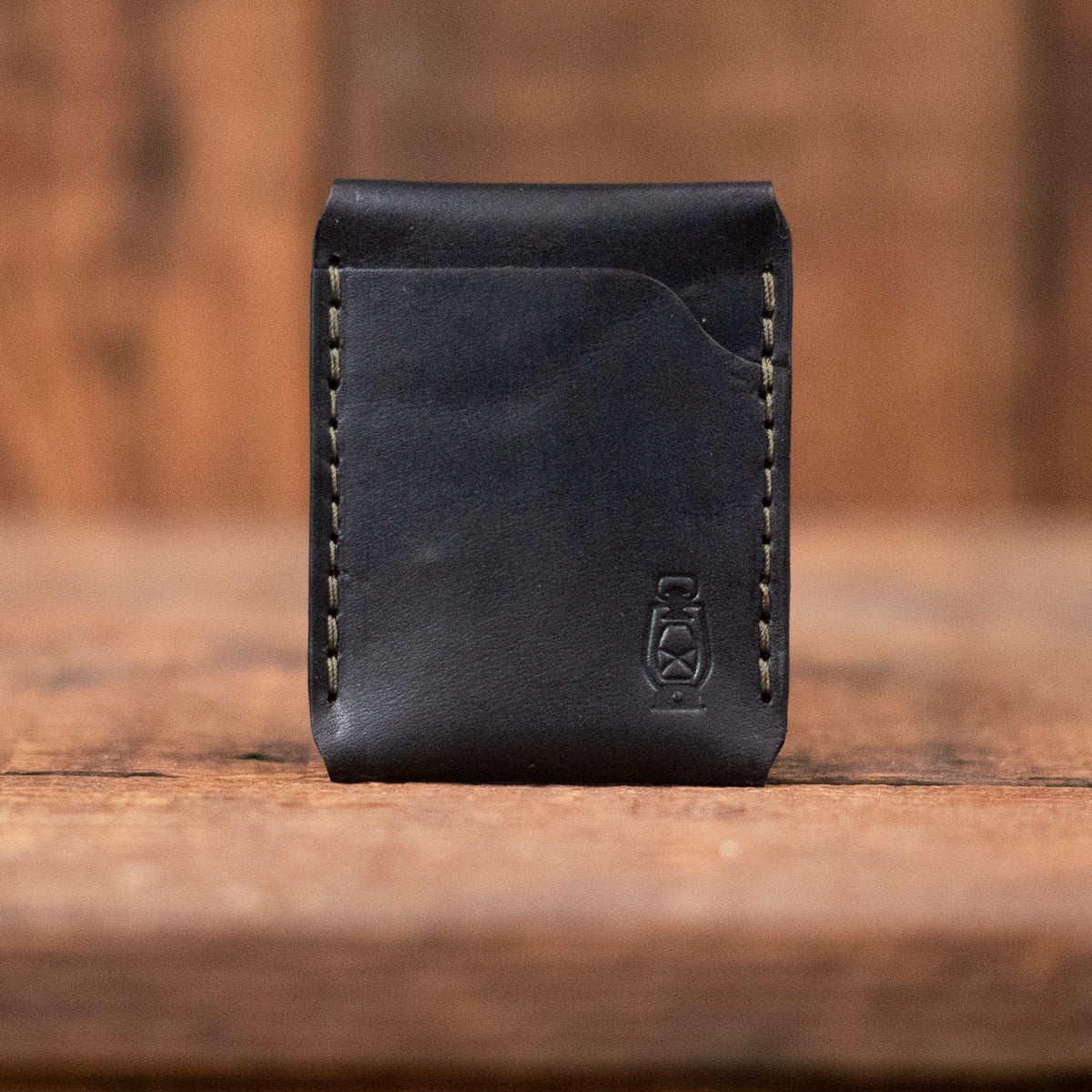 Lee Money Clip Wallet in Black 2 by Dark Forest