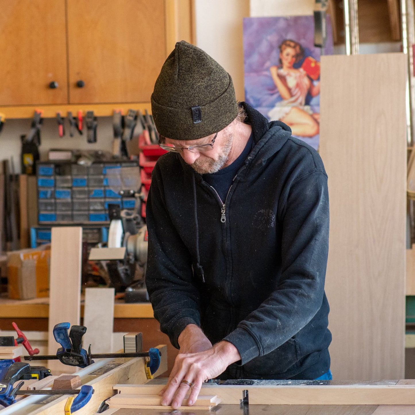 In the studio with the Standard Knit Watch Cap by Dark Forest