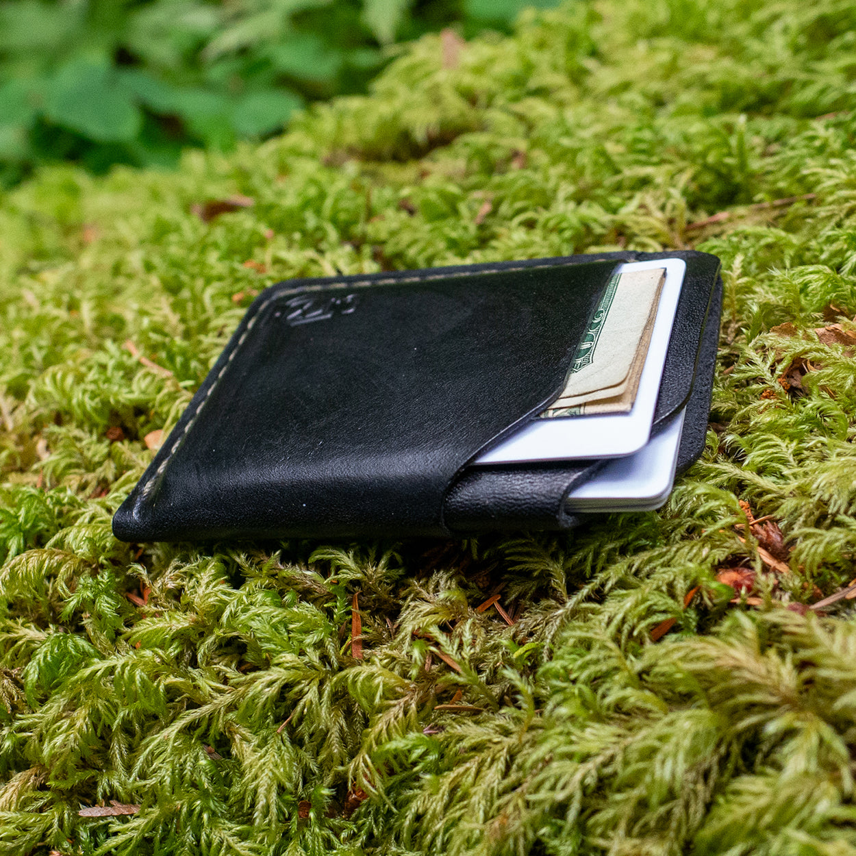 Detail of the Rustler Wallet by Dark Forest