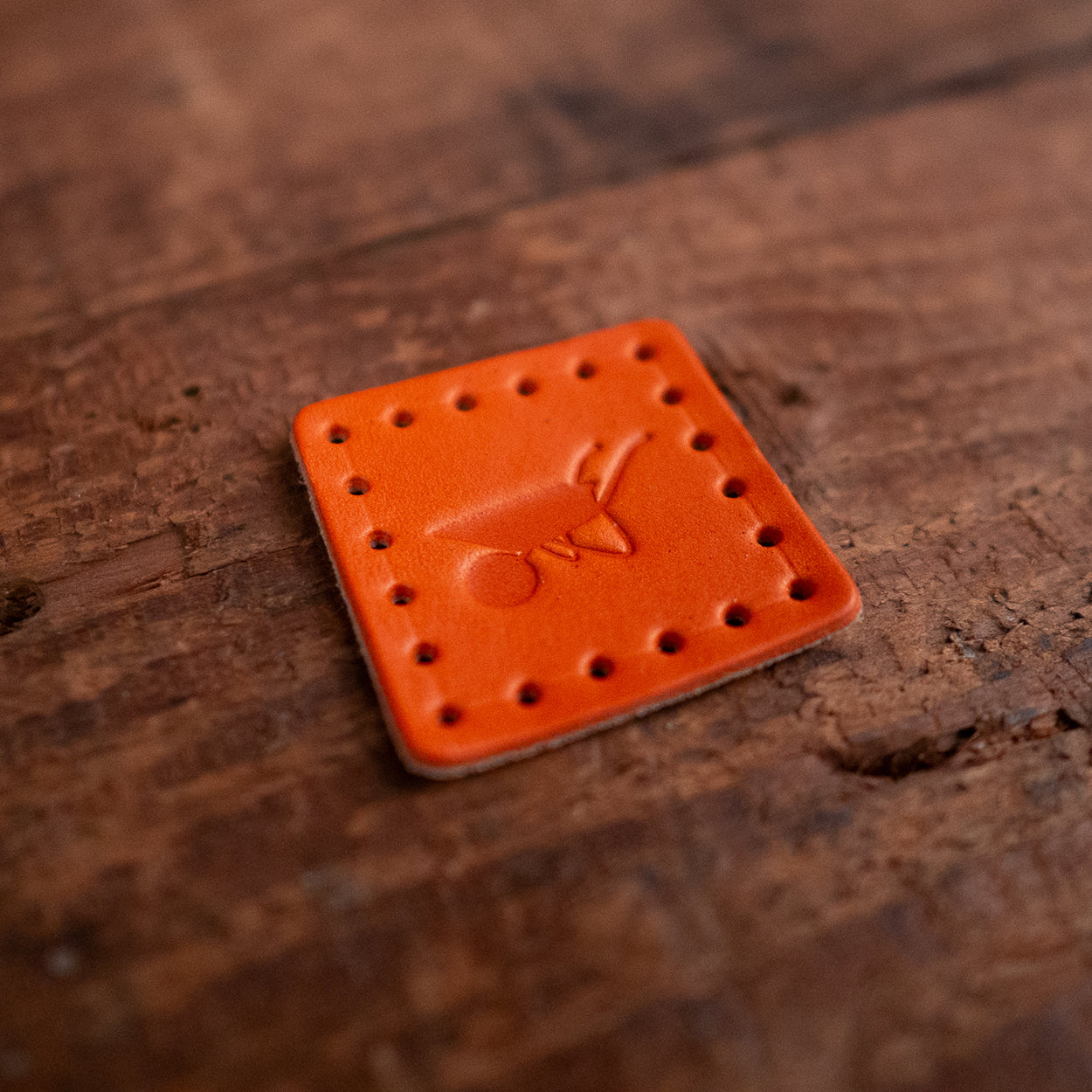 Detail of patch on the Willis Kimbel (Rustler) Wallet by Dark Forest