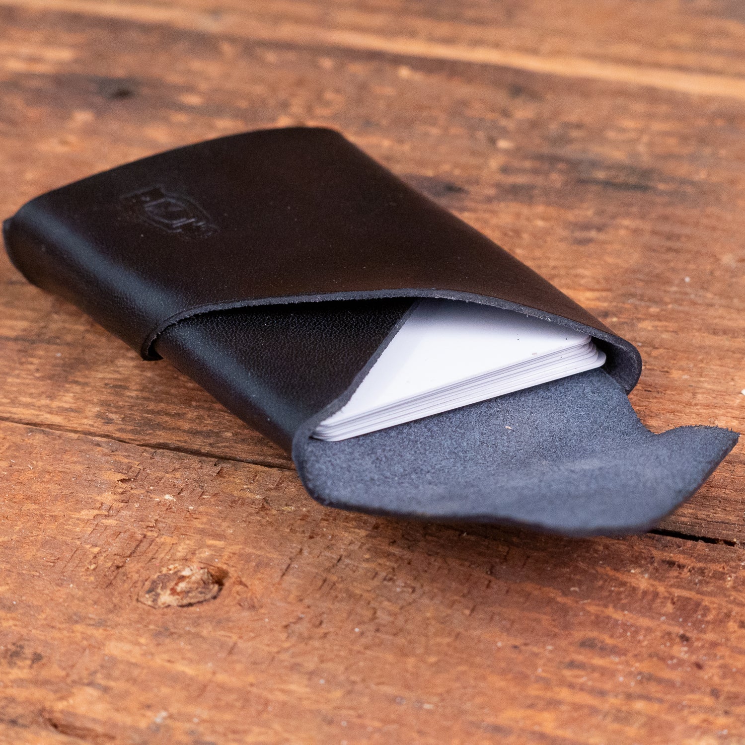 Edwin stitch-less Wallet detail 3 by Dark Forest