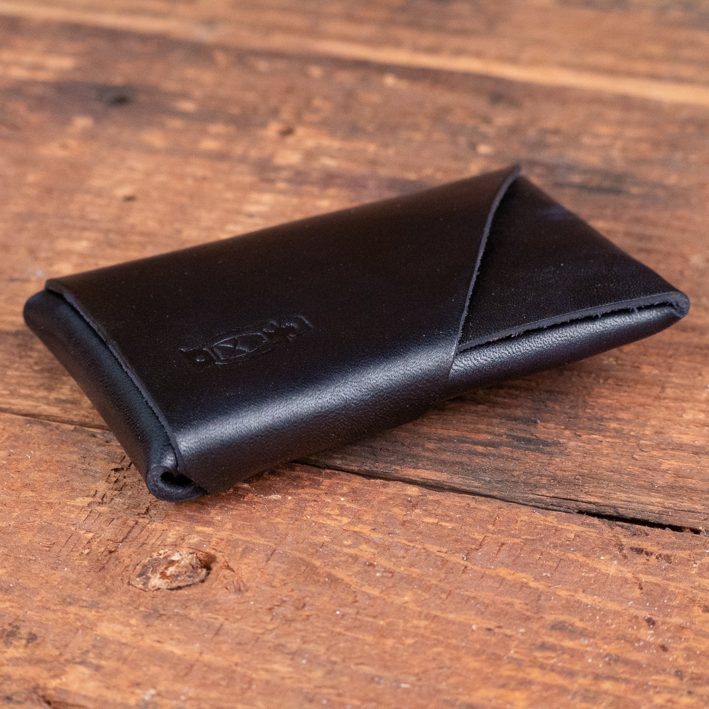 Edwin stitch-less Wallet detail 2 by Dark Forest