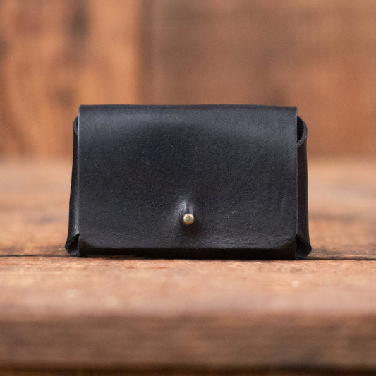 Pioneer card holder in black by Dark Forest