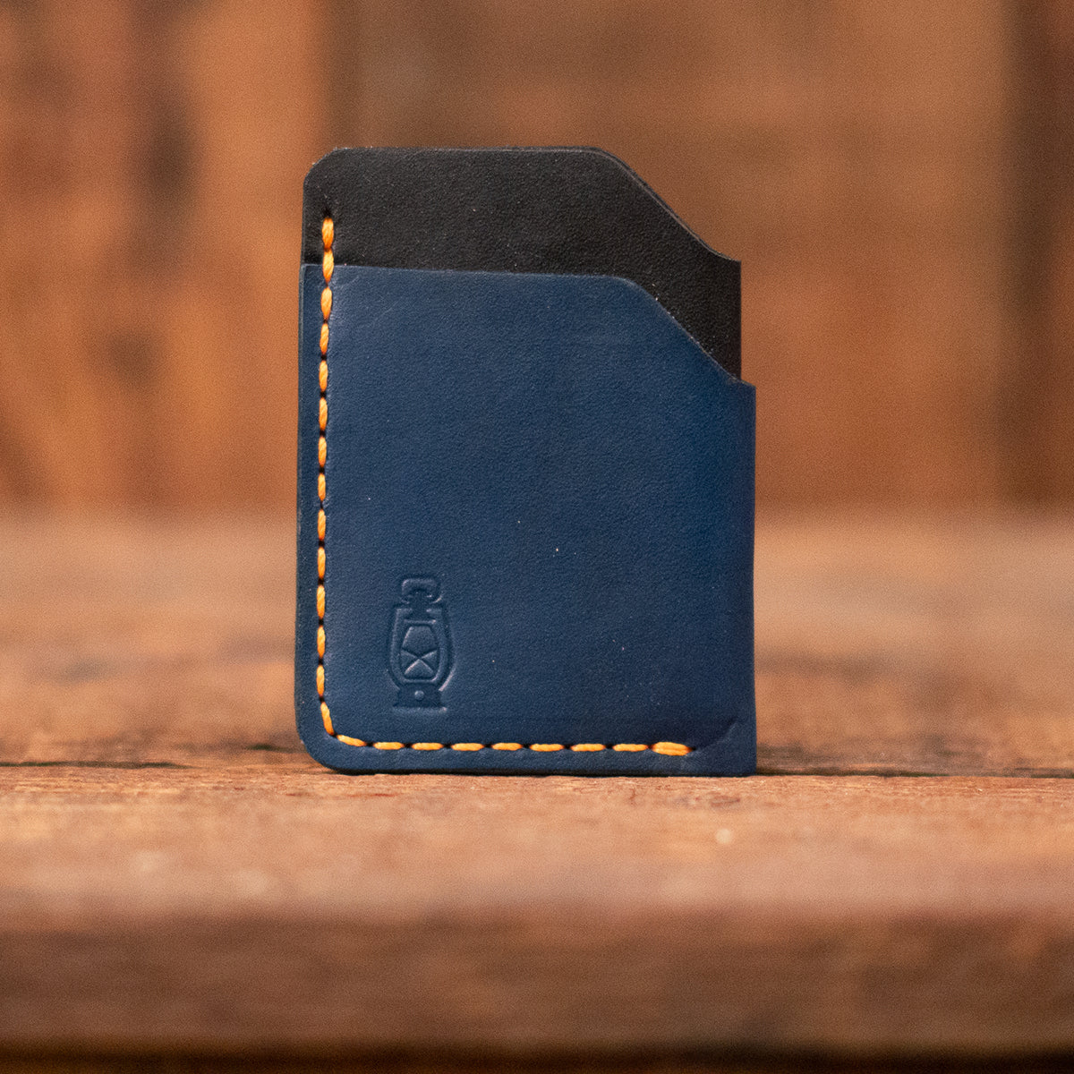 Rustler Card wallet in black/blue by Dark Forest