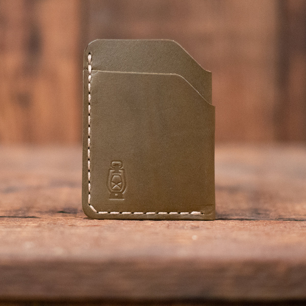 Rustler Card wallet in olive by Dark Forest