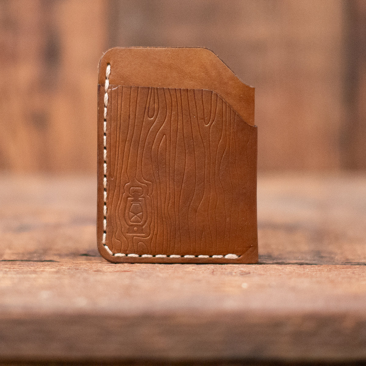 Rustler Card wallet in woodgrain by Dark Forest