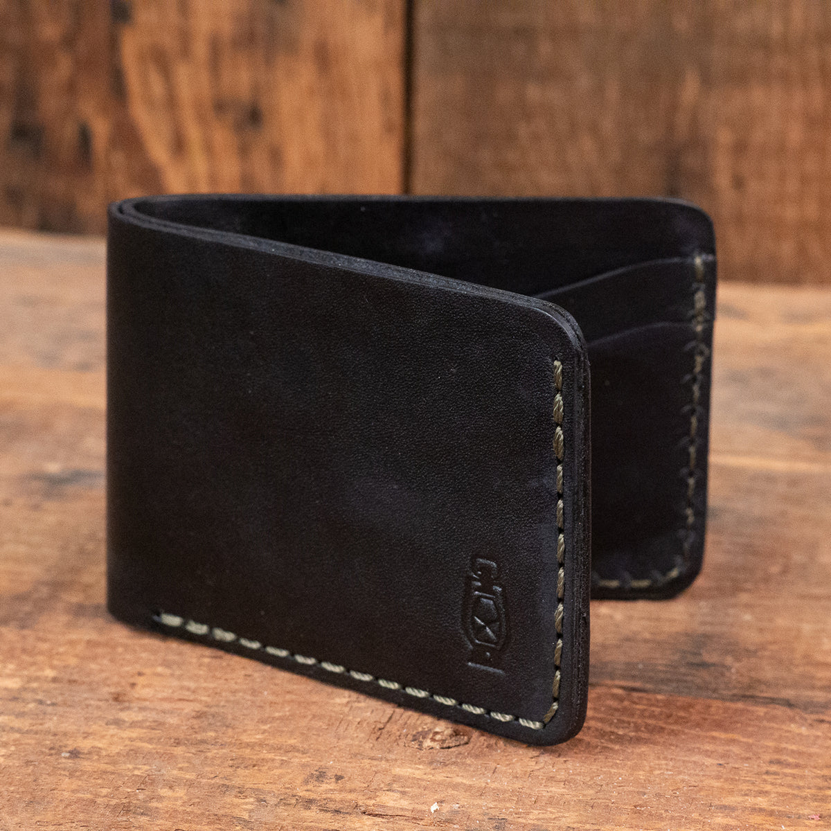 Wrangler No.4 Wallet in Black by Dark Forest
