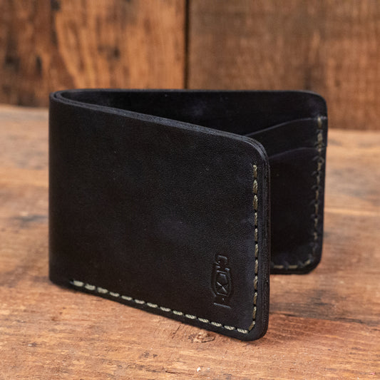 Wrangler No.4 Wallet in Black by Dark Forest