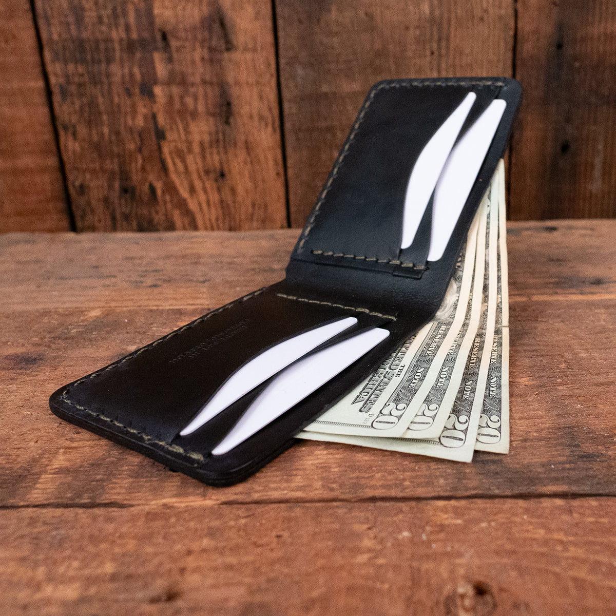 Wrangler No.4 Wallet Detail shot by Dark Forest