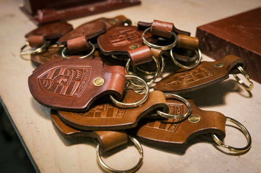 Custom Small Batch Leather Keychains with Your Logo