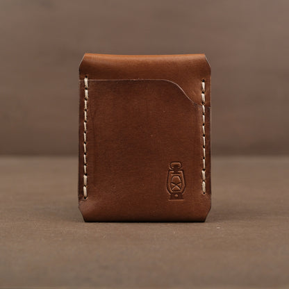 brown leather money clip wallet made in usa