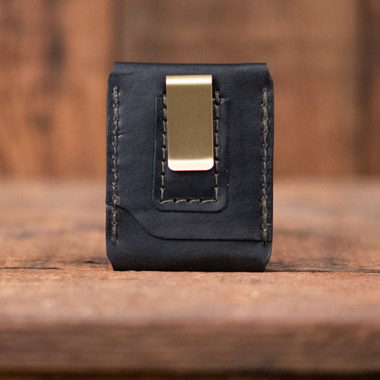 Lee Money Clip Wallet in Black by Dark Forest