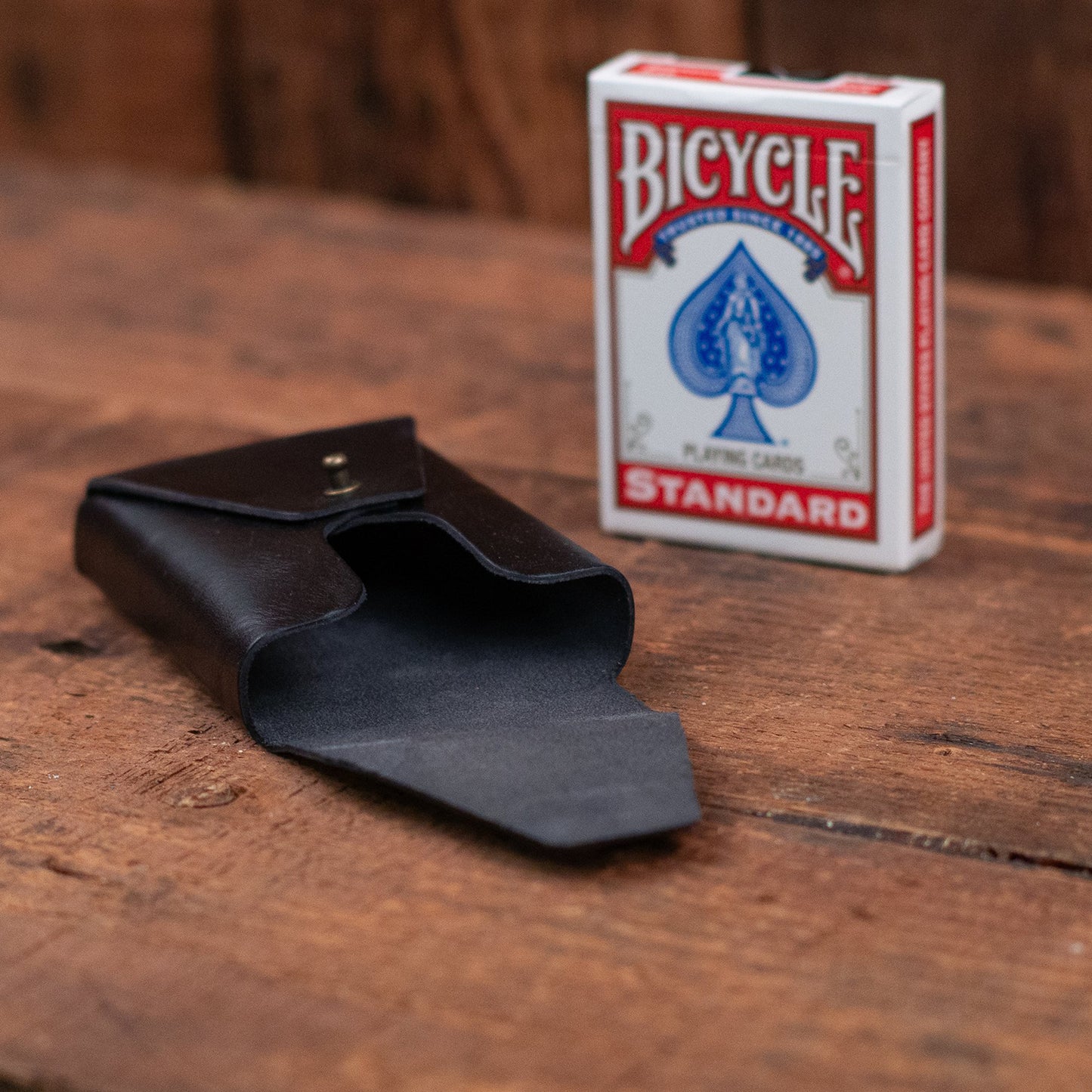 Leather Playing Card Case is perfect for playing in style