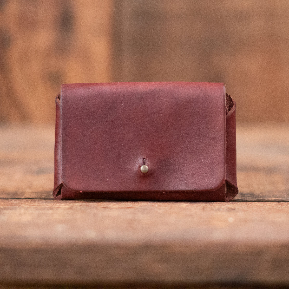 Pioneer card holder in mahogany by Dark Forest