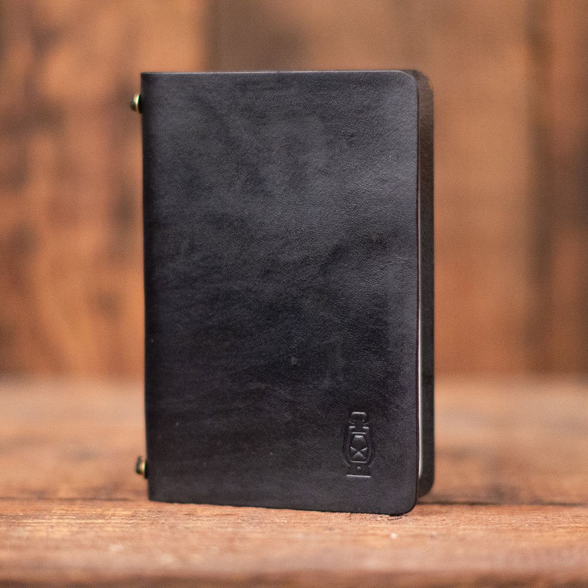 Pocket sized notebook cover in black by Dark Forest