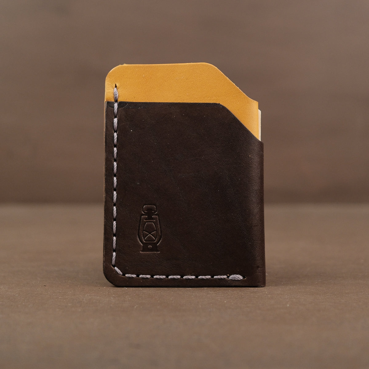 handcrafted leather card wallet made in usa out of full grain leather